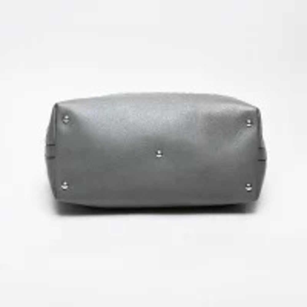 Gucci Leather Canvas Neoprene Shoulder Bag Tote Gray - Picture 7 of 13